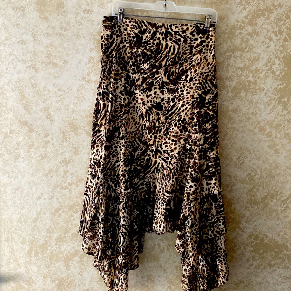 Dana Buchman Leopard Print Summer Skirt/size16